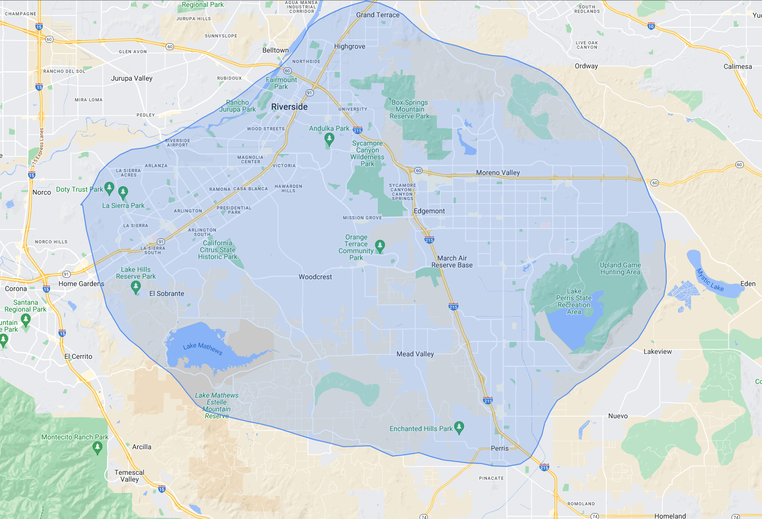 Service Areas